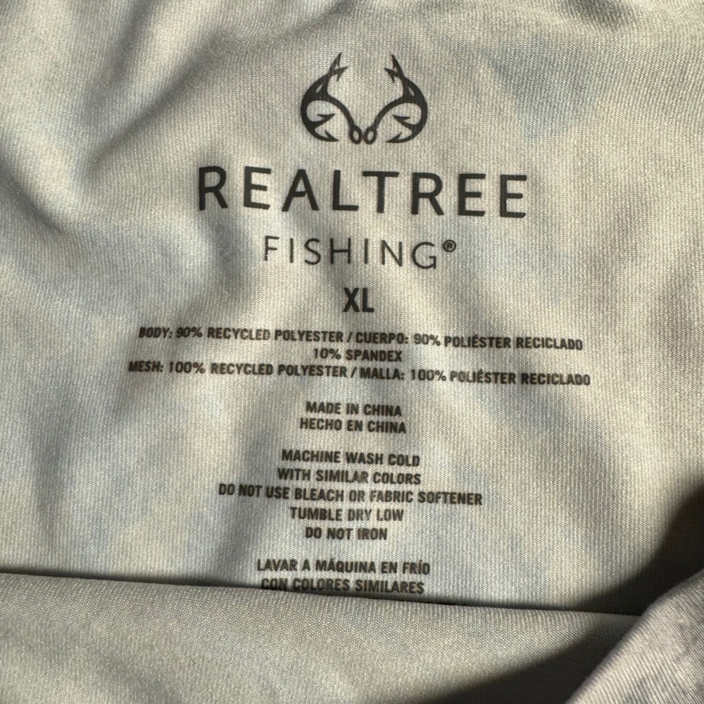 Realtree Fishing Shirt Long Sleeve Performance Camo XL - Picture 4 of 10